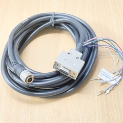 Cáp Keyence OP-87528 Control Cable Dài 5M Hirose HR10A-10TP-12P(73) 12 Pin Male to DB9 Female For Keyence 1D/2D Code Reader Scanner