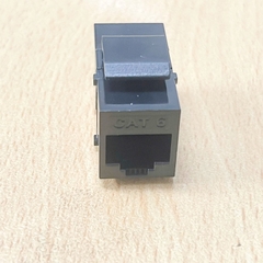 Đầu Nối RJ45-Modular Jack AMP Cat6 Black NT882 Coms Inline Coupler Keystone RJ45 Female Snap-In Jack Insert - Black