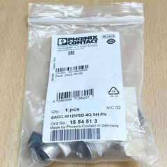 Đầu Jack Phoenix Contact SACC-M12MSD-4Q SH PN D-Code 4 Pin Male Circular Connector