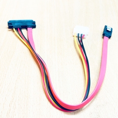 Cáp Chuyển Đổi Ổ Cứng Sata(15+7) to Sata7 + IDE 4Pin Molex Power Sync Data Cable Dài 40Cm