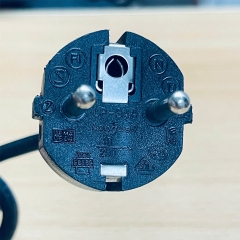 Dây Nguồn LONGWELL LP-34A LS-18 Chuẩn 2 Chân Đầu Tròn AC Power Cord Schuko CEE7 Euro Plug to C5 2.5A 250V 3x0.75mm² Length 0.9M