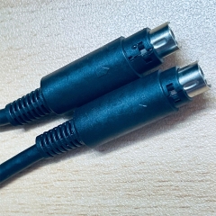 Cáp Mở Rộng 8 Pin Mini DIN Male to Male Extension Straight Through Cable Black Length 1.5M