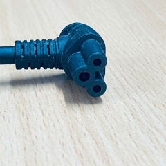 Dây Nguồn Chữ L Vuông Sang Góc Phải Longwell LP-33 LS-13LM AC Power Cord Schuko CEE7 Euro Plug to Right Angle C5 2.5A 250V 3x0.75mm² Length 1.5M