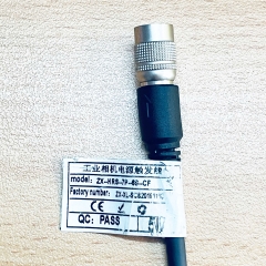 Cáp Power I/O ZX-HRS-7P-6S-CF Cable Hirose HR10A-7P-6S(73) 6 Pin Female to 4 Core + Jack DC 5.5mm x 2.1mm Female Dài 0.5M  For Power Supply and Data Control Cable Basler Camera AVT GIGE Sony CCD Industrial