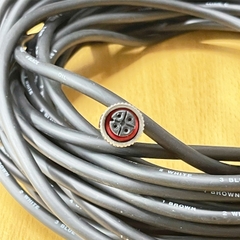 Cáp truyền động cảm biến Sensor M12 A-Code 4 Pin âm to 4 Core Open Dài 15M Cable M12 4 Pin A-Code Female to 4 Core Bare Wire Open End for Sensor