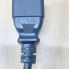 Dây Nguồn Máy Chủ Well Shin WS-003D WS-002F AC Power Cord IEC 60320 C19 To C20 3x1.5mm² 16A 250V Black Length 2.5M