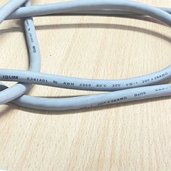 Cáp Samwon C40HF-20PB-1 IOLINK I/O Module Signal Cable Connector A6CON4 40 Pin to IDC 40 Pin Dài 2M For PLC Mitsubishi Q Series