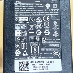 Adapter 19.5V 9.23A Dell LA180PM180 Connector Size 7.4mm x 5.0mm For Laptop Dell Gaming P89F002