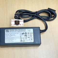 Chuyển Nguồn Adapter 12V 5A CWT KPL-060F Connector Size 4P Mini Din 10mm For Máy Chấm Công HIKVISON, Máy Ghi Ô Cứng Haikang