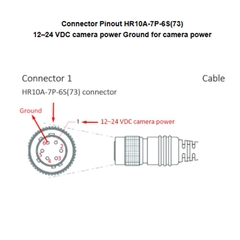 Adapter Original 12V 1.5A 18W LOADUS WQ-1812 DP-1201-6PIN-15M Connector Size Hirose HR10A-7P-6S(73) 6 Pin Female Dài 15M 50ft DP-1201-6PIN-15M For Basler Industrial Camera