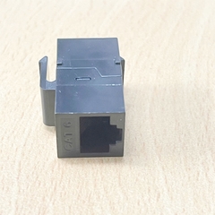 Đầu Nối RJ45-Modular Jack AMP Cat6 Black NT882 Coms Inline Coupler Keystone RJ45 Female Snap-In Jack Insert - Black