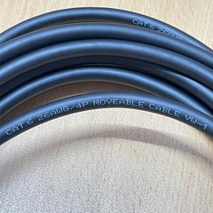 Cáp mạng công nghiệp mềm dẻo chịu gập độ đàn hồi tốt khi uốn cong GigE CAT6 Gigabit Ethernet RJ45 DrC S/STP Screw Locking Cable Dài 5M For Industrial Camera Gigabit Network Cable High Flex Fixed