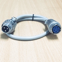 Cáp Mở Rộng 0.5M 1.64Ft NANABOSHI 3 Pin Male to NANABOSHI Plug 5 Pin Female Circular Connector  Connector Lò Phản Ứng Vi Sóng Shikoku SMW-087