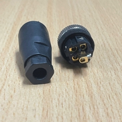 Đầu Nối M12 A-Code 5-Pin Male 5 Position Circular Connector Plug Male Pins Screw For Sensor Cable
