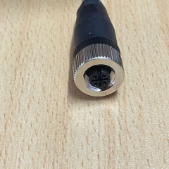 Cáp M12 5 Pin Male A-Code to 5 Pin Female A-Code Dài 0.5M Industrial Shielded Cable Aviation For Máy chế biến gỗ