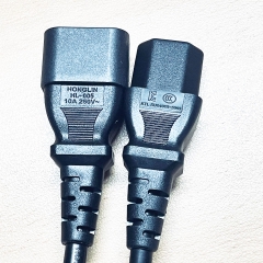 Dây Nguồn HONGLIN HL-005 HL006 AC Power Cord IEC-320 C13 to C14 10A 250V 18AWG 3x1.0mm² Dài 4M Cable For Rack PDU UPS APC witch Server, Network Switch