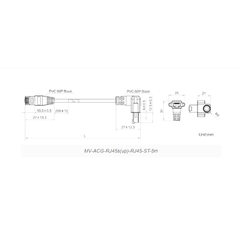 Cáp Mạng Công Nghiệp GIGE-LM-050-R(HIK) GigaLine.5E Screw Locking RJ45 8P8C Dài 5M for HIKROBOT Camera  Industrial