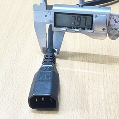 Dây Nguồn Cisco C13 C14 Dài 2M 10A 250V 17AWG 75°C 300V 3x1.04mm² UL Cable OD 8.0mm in China