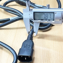 Dây Nguồn Máy Chủ Chính Hãng Volex VAC14S V1625 10A 250V AC Power Cord IEC60320 IEC C13 to C14 10A 250V 3x1.04mm Dài 2M