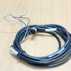 Cáp Kết Nối M12 A-Code 5 Pin Female Right Angle  to 4 Core MQDC-415RA Cable Dài 3M For Sensor Cable, Limit Switches, Electric Valves, or Industrial Automation Equipment with PLC Controllers or I/O Modules.