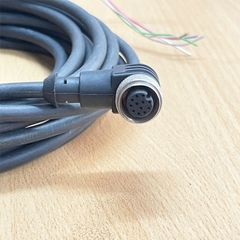 Cáp Power I/O Cablec M12 A-Code 12 Pin Female Right Angle to 12 Core Open End Dài 5M For Cognex Industrial Camera And Sensor Actuator Connector