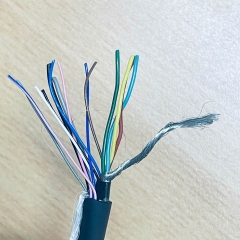 Cáp Hirose HR25-9TP-20S(73) 20 Pin Female to 14 Core Open End Bare Wire Dài 4M For Industrial Camera Cable Power/IO