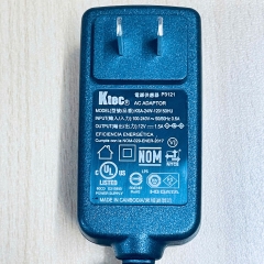 Adapter 12V 1.5A 18W KTEC KSA-24W-120150HU US Plug Power Cord DC Connector Size 5.5mm x 2.5mm