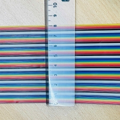 Cáp Dẹt Nhiều Màu 64 Pin Flat Ribbon Rainbow Cable 1.27mm Pitch 64 Way Unscreened 81.3mm Width 28AWG 300V Length 61M