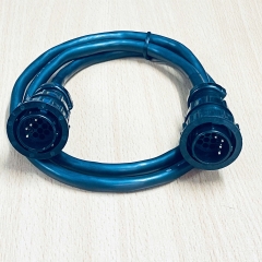 Cáp 1M 3.3ft SMEMA COM 12-44144_B_E03KD + Connector AMP 182649-1 SMEMA 4 Pin Male to Male Cable E41447 2464 VW-1 HITACHI-T Use Signal Control Between Machines in SMT Line Samsung Hanwha Fuji.