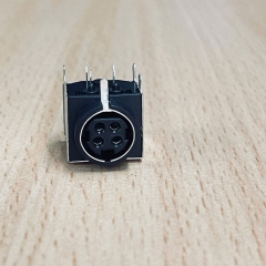 Jack Nguồn Hàn Bảng Mạch MD-09038H2-4 Mini Din 4 Pin 10mm Female