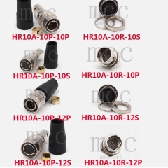 Đầu Jack Connector Hirose HR10A-10R-10P 10 Pin Male Circular For Industrial Camera