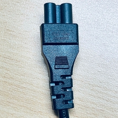Dây Nguồn 3 Chân 2 Dẹt 1 Tròn NEMA 5-15P to C5 Power Cord NANKE COS102M E248395 XD-0018 10A 125V 3x0.824mm² Length 1.8M