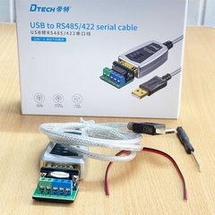 Cáp Chuyển Đổi USB To RS485/RS422 Dtech DT-5019 Dài 1.2M Serial Port Converter Chipset ID FTDI.