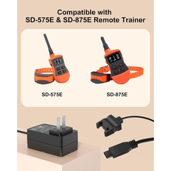 Adapter Original 12V 0.5A 6W 5V 0.5A 2.5W NF12V+5V-05C-DC For Sportdog Charging Adaptor Only Compatible with SD-575E & SD-875E Remote Trainer