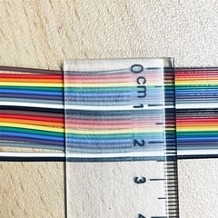 Cáp Bẹ Nhiều Màu MISUMI MAS-SFKK-SCL-20 IDC 20 Pin Dài 1M Rainbow Color Flat Ribbon Cable AWM STYLE 2651 E81221-SS 20 Wire 7/0. 127mm (AWG-28) 105°C 300V