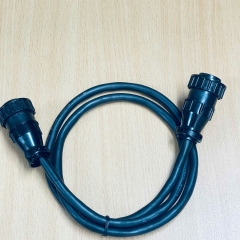 Cáp 1M 3.3ft SMEMA COM 12-44144_B_E03KD + Connector AMP 182649-1 SMEMA 4 Pin Male to Male Cable E41447 2464 VW-1 HITACHI-T Use Signal Control Between Machines in SMT Line Samsung Hanwha Fuji.