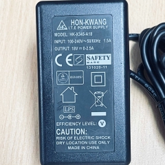 Adapter 18V 2.5A HON-KWANG HK-X345-A18 UK Plug Connector Size 5.5mm x 2.5mm