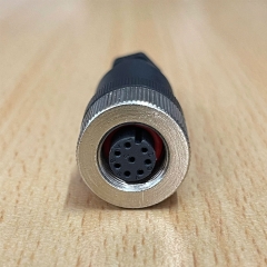 Đầu Nối M12 A-Code 8 Pin Female Field Termination Connector For Sensor Camera Industrial