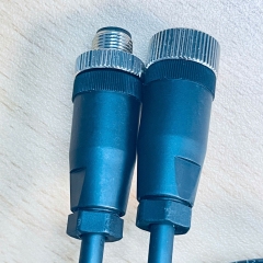 Cáp M12-M12-4.6M-2 Cable M12 4 Pin Cable M12 A-Code 4 Pole Male to Female Black Length 4.6M