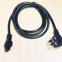 Dây nguồn 3 Chấu Chuẩn Chéo Vuông Góc  AC Power Cord Australia & China IEC60320 IEC C5 10A 250V 3X0.75mm Length 1.3M
