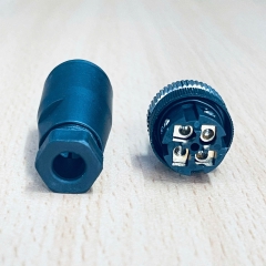 Đầu Nối M12 4 Pin A-Code Male Cicular Connector For Industrial Sensor Cable M12
