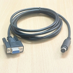 Cáp Lập Trình PLC LS XBM-DR16S Electric XGB Series Programming Cable PMC-310S PC to PLC RS232C 6 Pin Mini DIN Male to DB9 Female Black Length 1.8M