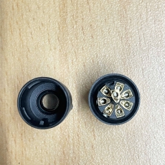 Đầu Nối Tròn Công Nghiệp M12 A-Code 8-Pins Male Screw Contacts Type Gold Plated Forsignal Transmission, Sensors, DC Power, or Low-Speed Ethernet.