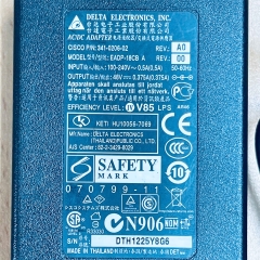 Bộ Chuyển Đổi Nguồn Adapter 48V 0.375A EADP-18CB A DELTA ELECTRONICS IEC C14 Jack DC Connector Size 5.5mm * 2.5mm