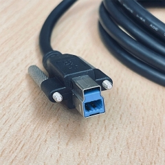 Cáp USB 3.0 AM-BM Type A to Type B Dài 3M Có Vít Khóa USB 3.0 Type A to Type B Cable Locking Screw Dài 3M For   Industrial Camera Printers, Scanners, HD Players.