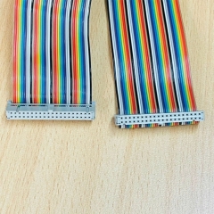 Cáp 40 Pin IDC Flat Ribbon Rainbow Cable Female to Female Header 2x20P 40 Wire With 2.54mm Pitch Connector Length 50Cm