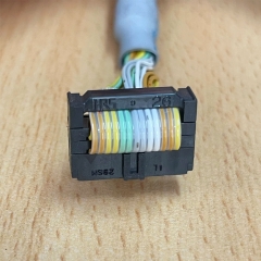 Cáp LEC-CN5-1 SMC (11RHFD7) Dài 1.5M Cable IDC HRS 26 Pin Female Pitch 1.27mm to 26 Core Flying Leads Cable HITACHI E41447-HCV For Connecting a Stepper Motor Controller or Driver LECP6 LECA6 Series to a PLC.