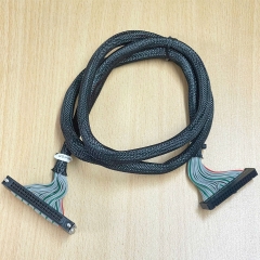 Cáp Bẹ Nhiều Màu  A6CON2 40 Pin to IDC 40 Pin FC 2*20 Pitch 2.54mm Connector Cable Flat Ribbon Data Rainbow Color Dài 70Cm For PLC I/O Cable Control Mitsubishi Q Series witch Terminal Board