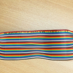 Cáp Bẹ Nhiều Màu IDC 50 Pin Female to Female 2.54mm Pitch Wire Flat Rainbow Ribbon Cable Pitch 1.27mm Dài 0.5M For PCB HMI Panel CMC CNC PLC SCSI Drive Extension Cable Connector Type A