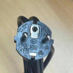 Dây Nguồn 2 Chân Tròn Power Cord KKDK KKP-4819D KKS-13A 16A 250V Schuko CEE7/7 Plug to C13 Dài 1.8M